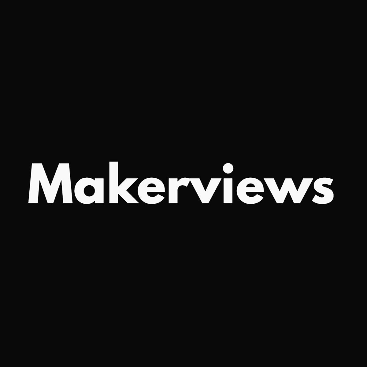 Makerviews—maker interviews publication—logo